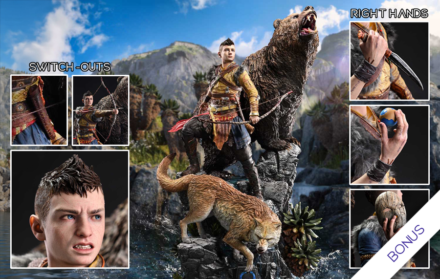 God of War: Ragnarok - Atreus (Deluxe Bonus) 1/3 Scale Statue