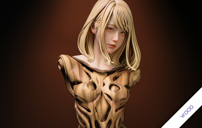 Black Label Collection - Android HB 01 (Wood) Statue