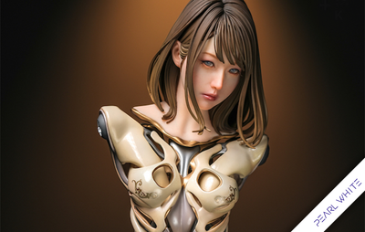 Black Label Collection - Android HB 01 (Pearl White) Statue