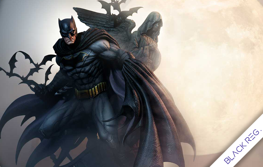 Batman Rebirth Edition (Black Regular) 1/4 Scale Statue