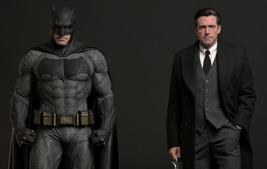 Justice League (2017) - Batman & Bruce Wayne 1/3 Scale Statue Set