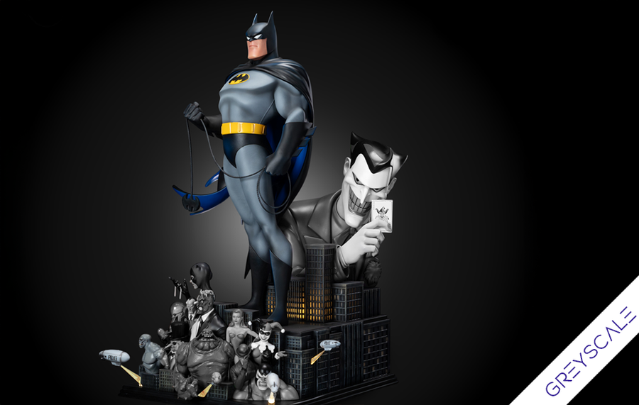 Batman: The Animated Series Prestige Series (Greyscale Ver.) 1/3 Scale Statue