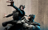 Batman versus Batman Who Laughs (Deluxe Bonus Version) 1/4 Scale Statue