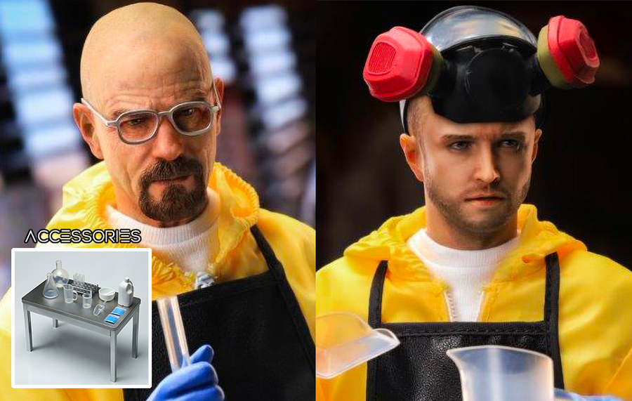 Toxic White, Pink Man & Scenario Accessories 1/6 Scale Set