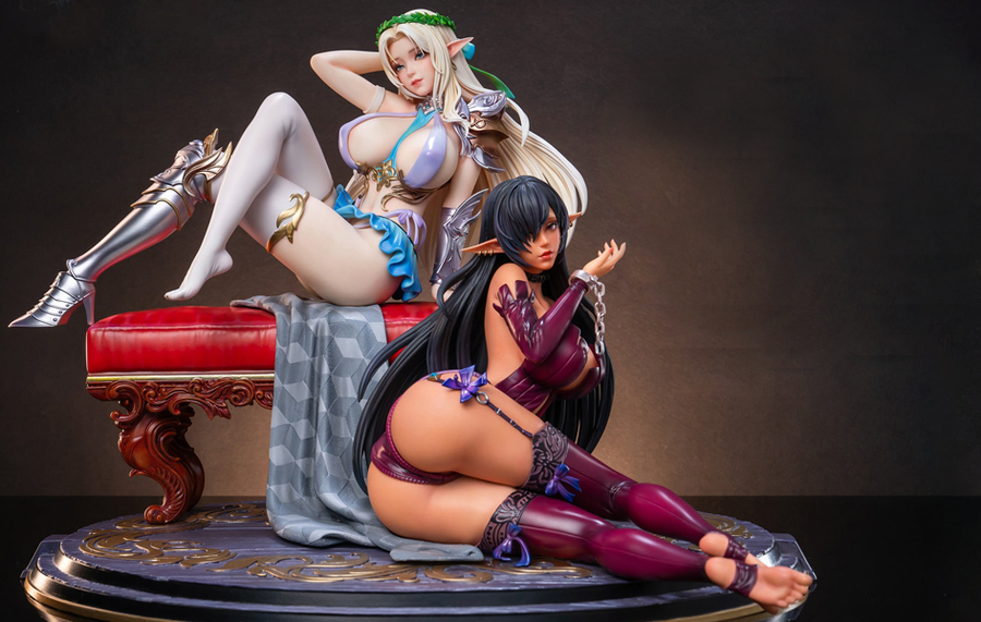 Olga Discordia & Celestine Lucross (Version A EX) 1/4 Scale Statue Set