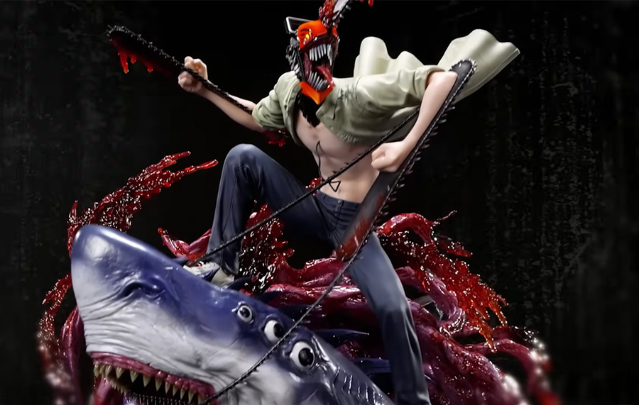 Chainsaw Man – The Movie: Reze Arc - Chainsaw Man & Beam 1/4 Scale Statue