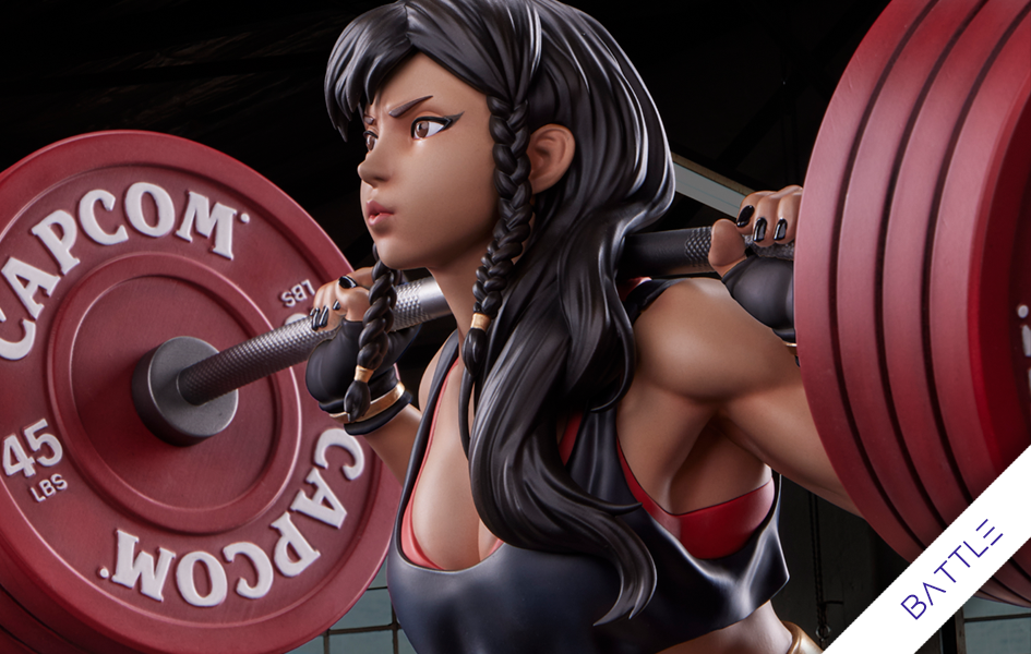 Chun-Li Powerlifting (Battle) 1/4 Scale Statue - Spec Fiction Shop