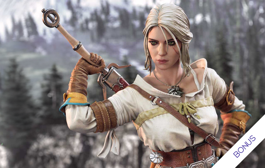 The Witcher 3: The Wild Hunt - Ciri Fiona Elen Riannon (Bonus) 1/3 Scale Statue