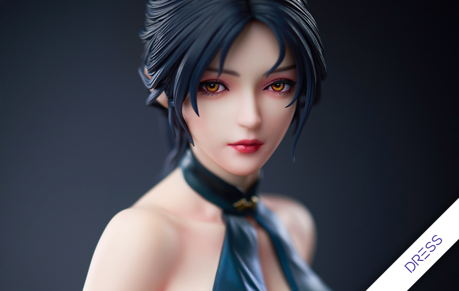 Cloud Worm Series - Crescent Moon (Dress Version) by WLOP 1/4 Scale Statue