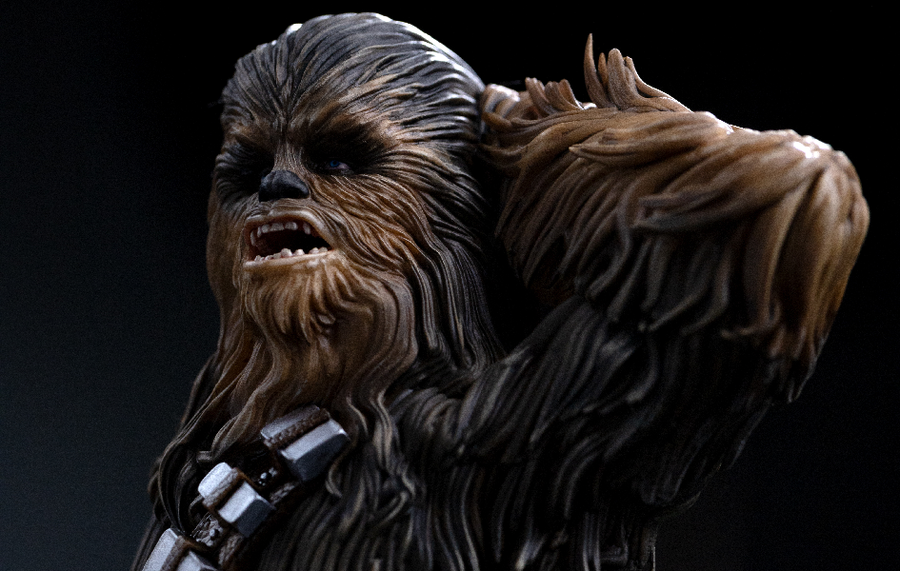 Return of the Jedi - Star Wars Chewbacca & Tokkat Art Scale 1/10