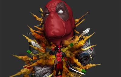 Deadpool Fine Art Bust