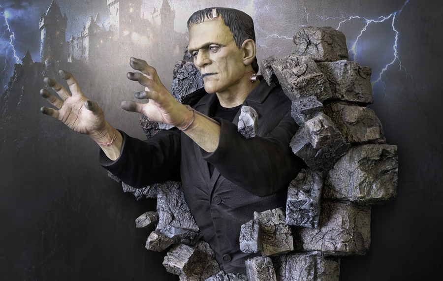 Frankenstein Life-Size Wall Sculpture