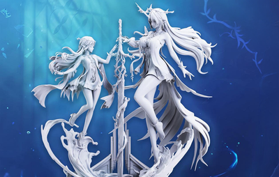 Wuthering Waves - Fleurdelys & Cartethyia Statue