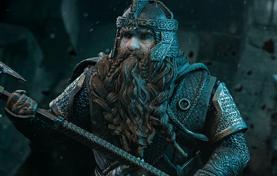 LOTR - Gimli Unleashed Art Scale 1/10