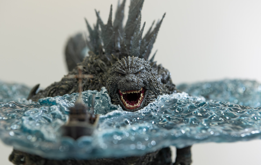 Godzilla Minus One (2023) - Godzilla vs. Shinsei-maru Statue