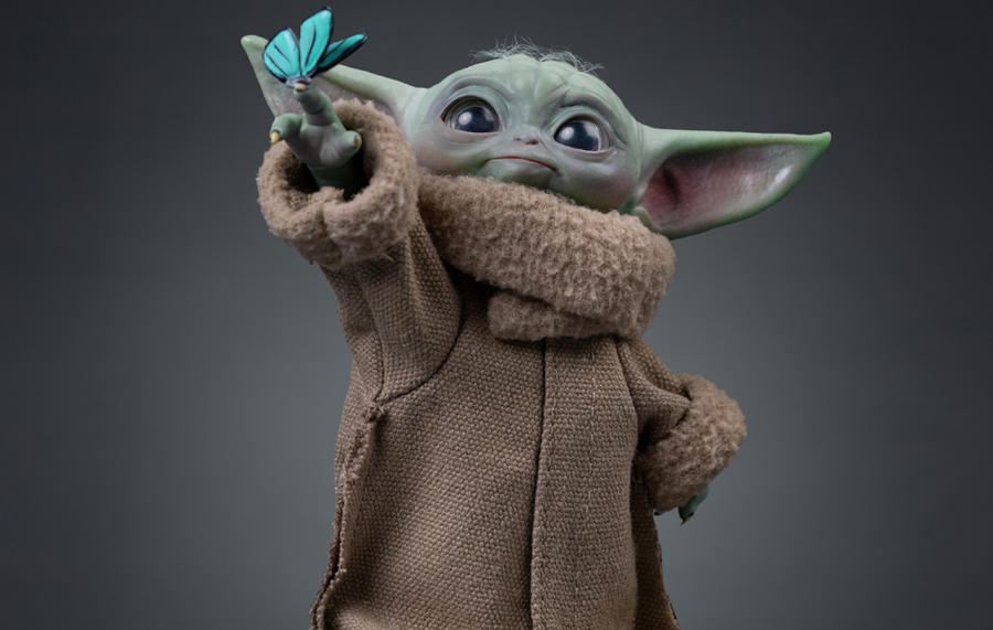 Grogu (Butterfly Wonder) Statue