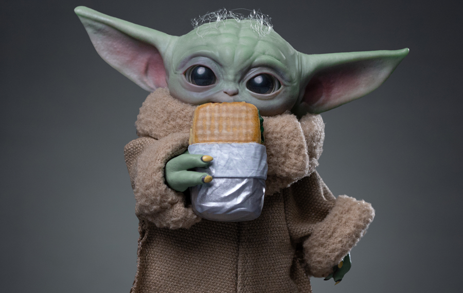 Grogu (Food Cart Snack) Statue