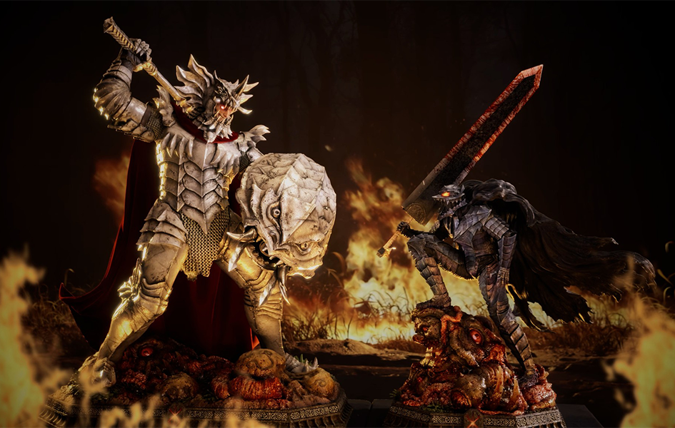 Berserk グルンベルド Berserk - Grunbeld Versus Guts (Berserker Armor) 1/4 Scale