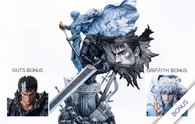 Berserk - Guts & Griffith Legacy Art (Bonus) 1/4 Scale Statue Set