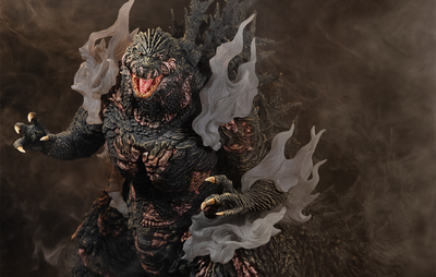 Godzilla Minus One - Godzilla (Heat Ray Scorched Ver. w/ Smoke Effects) Statue