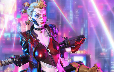 Cyberpunk Harley Quinn (Deluxe) 1/4 Scale Statue