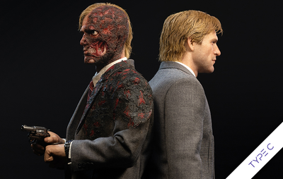 The Dark Knight (2008) - Two-Face & Harvey Dent (C Type) Kojun Works 1/6 Scale Figure Set