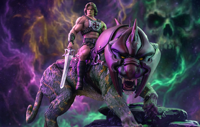 Masters of the Universe (2026) - He-Man and Battle Cat Deluxe Art Scale 1/10