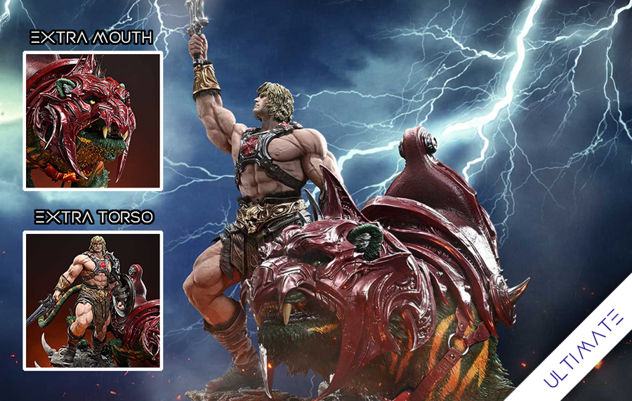Masters Of The Universe - He-Man & Battle Cat (Ultimate Version) 1/4 Scale Statue