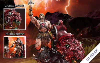 Masters Of The Universe - He-Man & Battle Cat (Ultimate Bonus Version) 1/4 Scale Statue