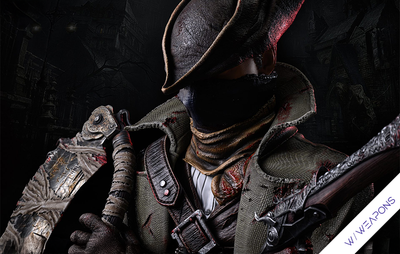 Bloodborne - Hunter (w/ Meat Saw & Hunter Pistol) Life-Size Bust