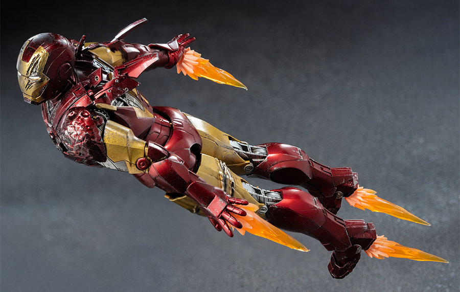 The Infinity Saga - Iron Man Mark 6 DLX (Battle Damaged) Figure