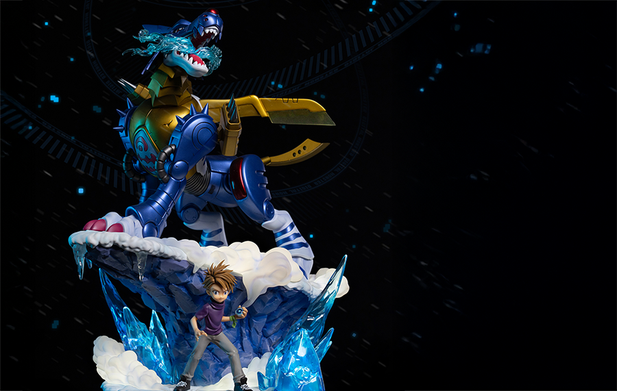 Digimon Adventure - Ishida Yamato & Metal Garurumon Statue