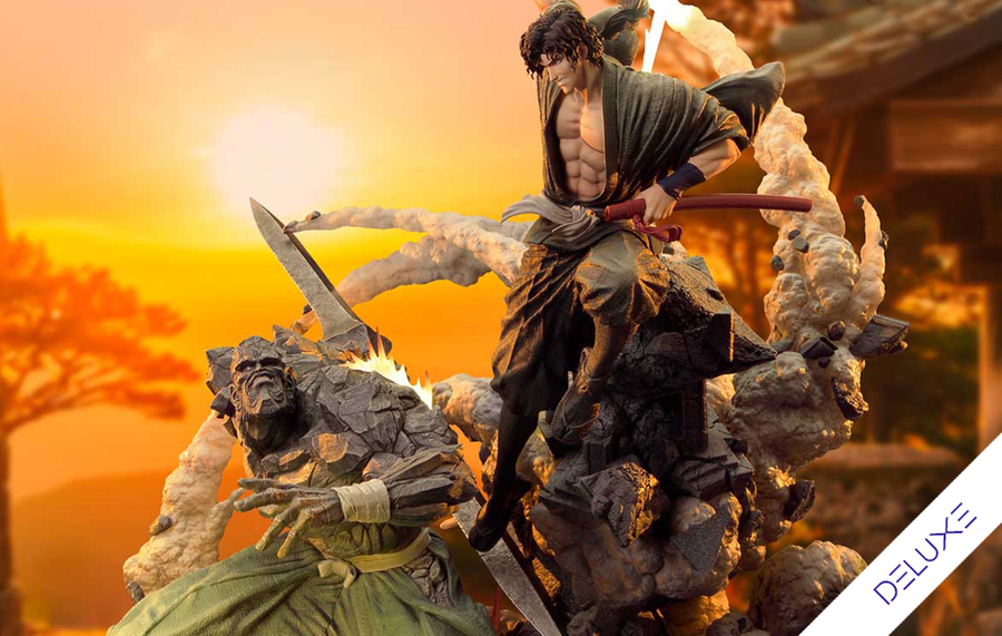 Ninja Scroll - Jubei vs. Tessai (Deluxe) 1/4 Scale Statue