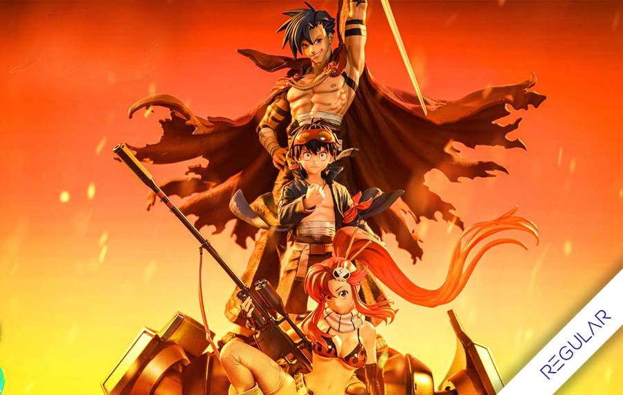 Tengan Toppa Gurren Lagann - Kamina, Simon & Yoko - Our Hearts Pierce the Skies (Regular) 1/4 Scale Statue