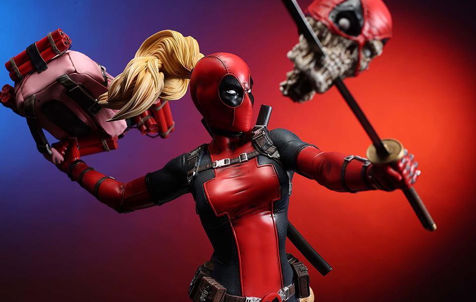 期間限定30％OFF! Lady Shop Fiction Spec - Statue Scale 1/4 Deadpool アメコミ
