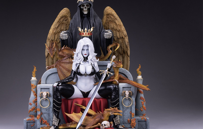 Lady Death On Throne (Deluxe) 1/4 Scale Statue