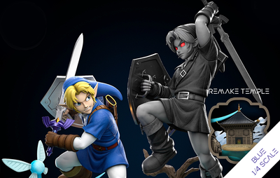Link vs. Dark Link (Blue) 1/4 Scale Statue by Dream Studio