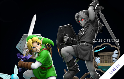 Link vs. Dark Link (Green) 1/6 Scale Statue by Dream Studio