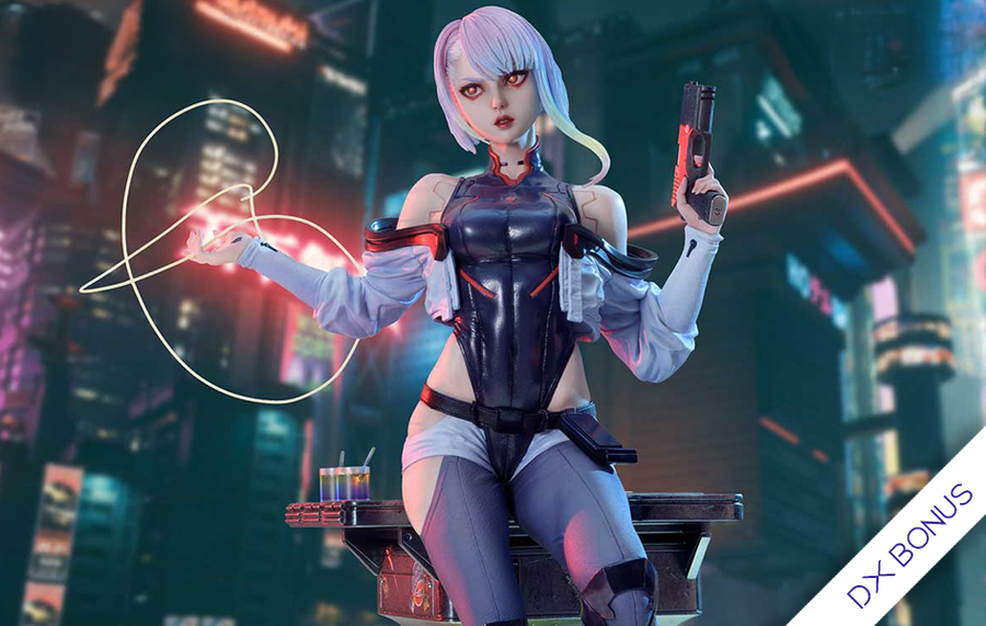 Cyberpunk: Edgerunners - Lucy Kushinada (DX Bonus) 1/4 Scale Statue