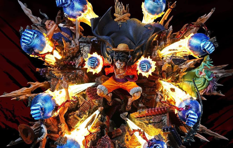 Monkey D. Luffy Gear 3 1/6 Scale Statue by More Fun Studio x Monkey D. Luffy Studio