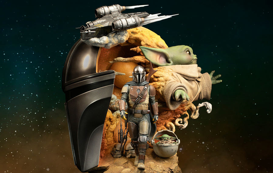 The Mandalorian Fine Art Bust