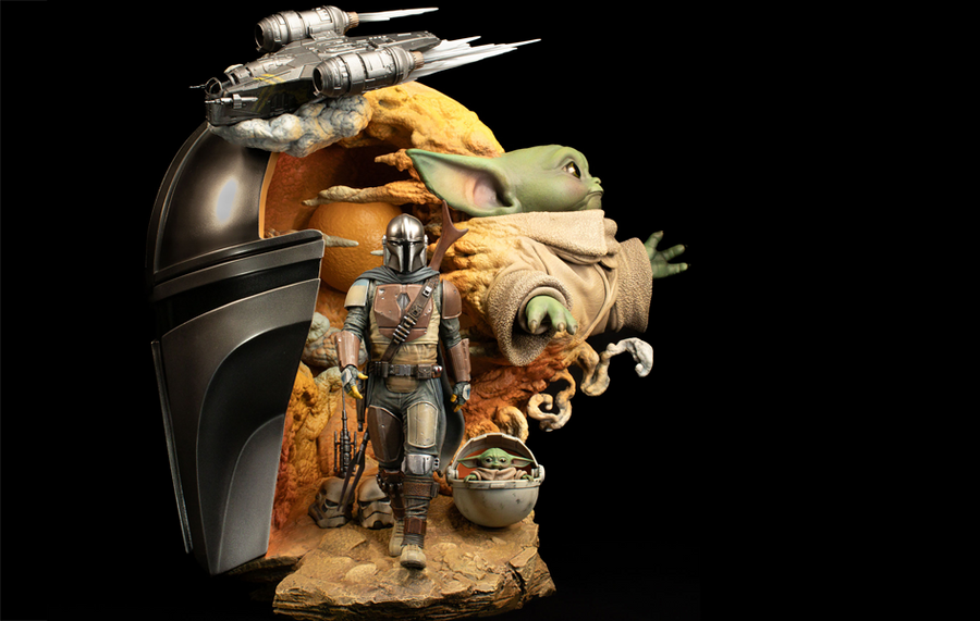 The Mandalorian Fine Art Bust
