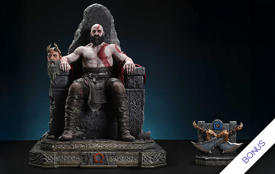 God of War Ragnarök: Valhalla - Master Thyself Kratos (Bonus) 1/3 Scale Statue