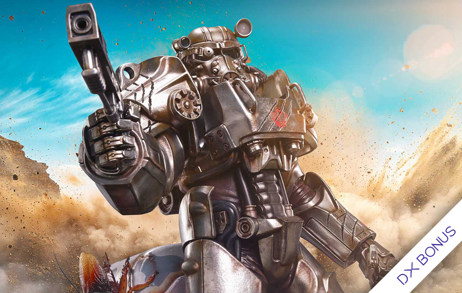 Fallout - Maximus Power Armor (Deluxe Bonus) 1/4 Scale Statue