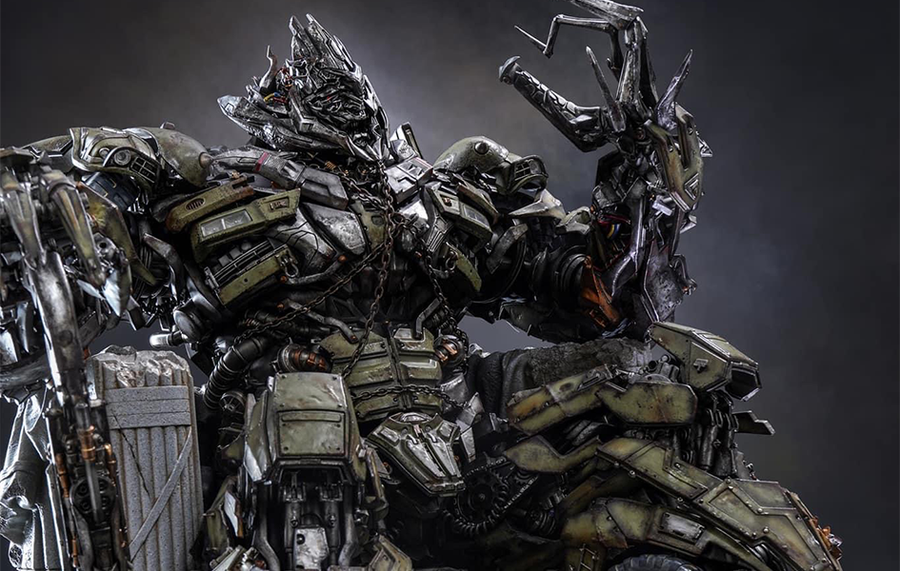 Megatron on Throne Statue