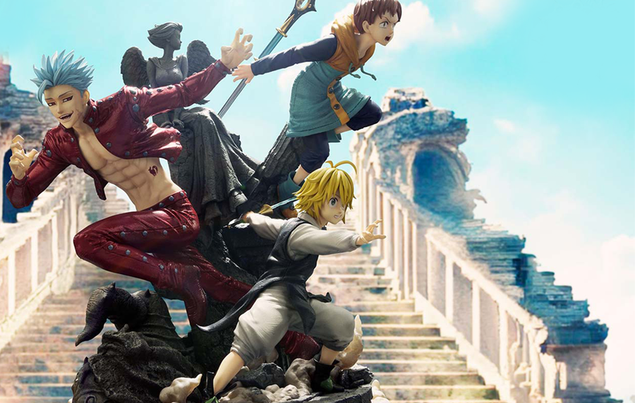 Seven Deadly Sins - Meliodas, Ban and King (DX Bonus) 1/6 Scale Statue