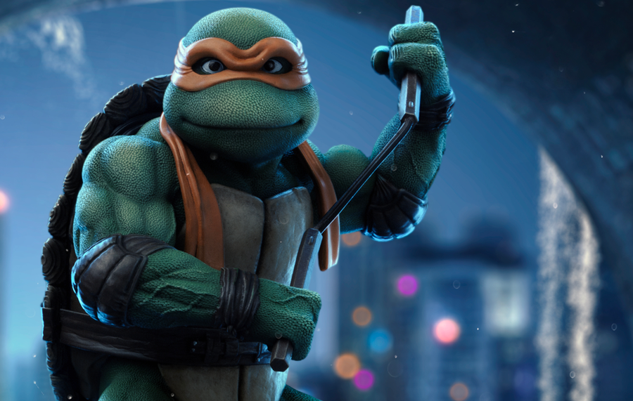 TMNT (1990) - Michelangelo Art Scale 1/10