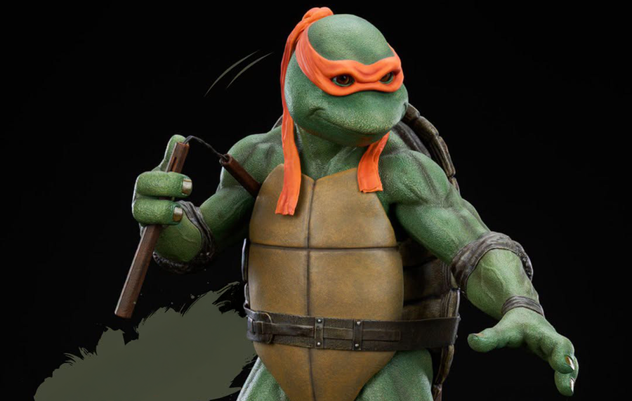 TMNT (1990) - Michelangelo 1/2 Scale Statue