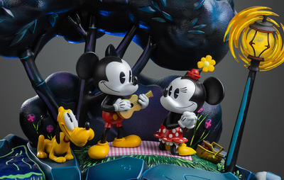 Disney Classics - Mickey, Minnie and Plutos Day at the Park Deluxe Art Scale 1/10