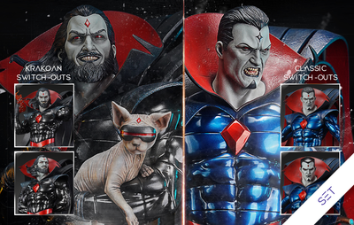 Mister Sinister (Classic & Krakoan) Prestige Series 1/3 Scale Statue Set